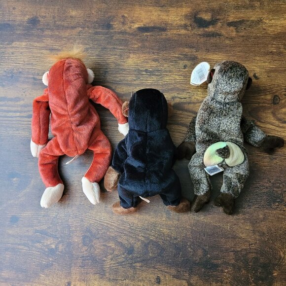 Ty Beanie Babies Schweetheart Congo Cheeks Primates Vintage NWT - Picture 4 of 10